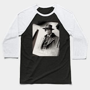 Pencil drawing. Male portrait Baseball T-Shirt